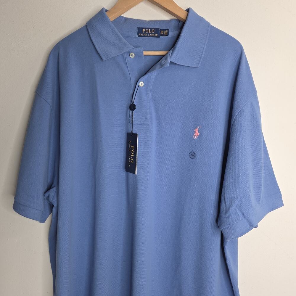 New POLO RALPH LAUREN SHIRT -3XB BIG 3XL- BLUE PONY